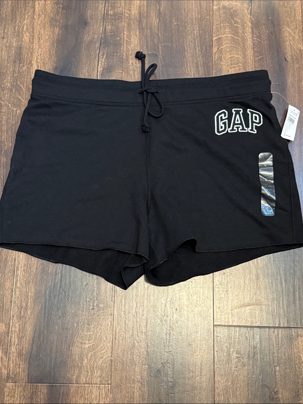 GAP Black Drawstring Athletic Jersey Shorts
